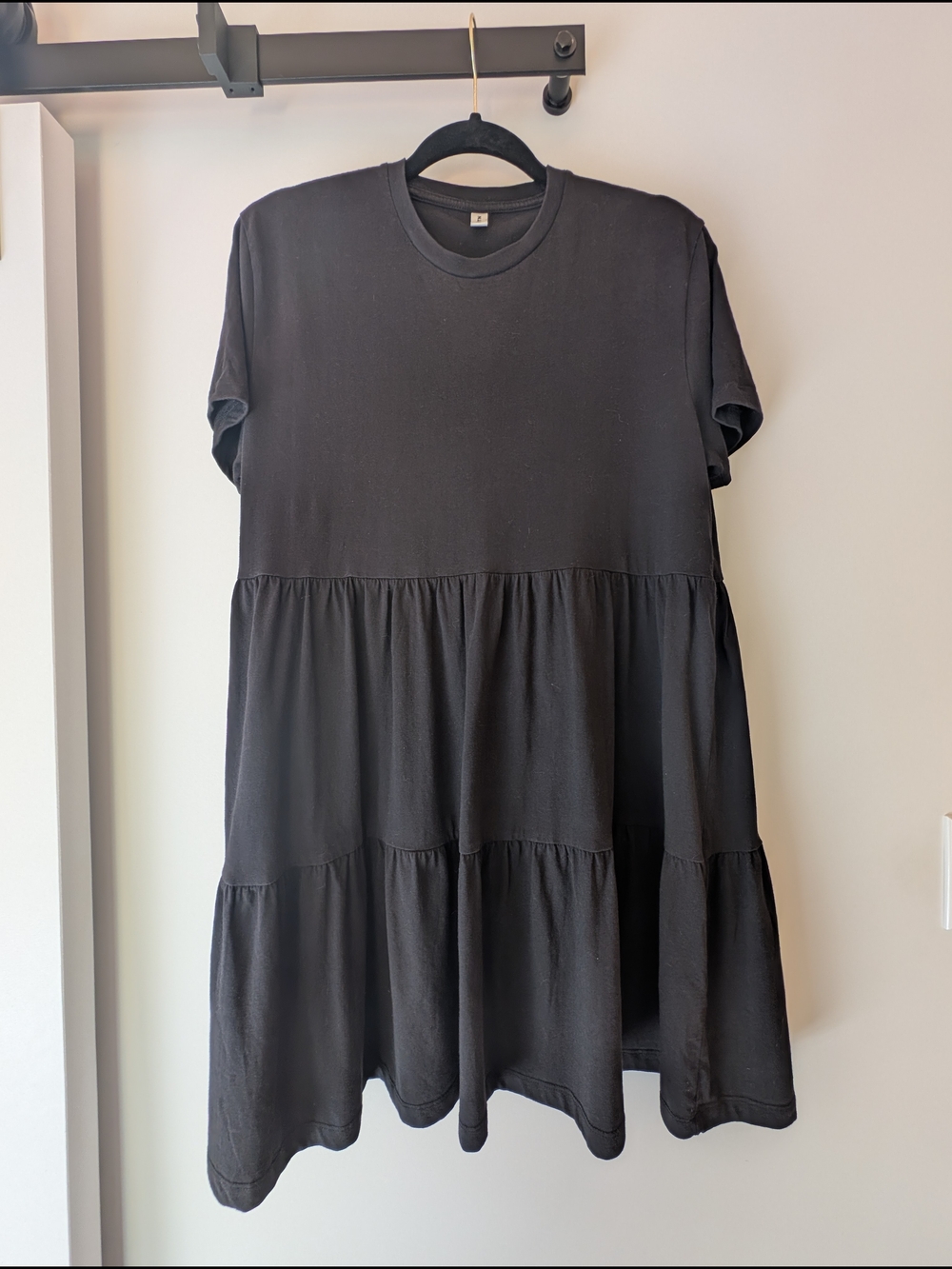 Kotn Babydoll Dress In Black Medium